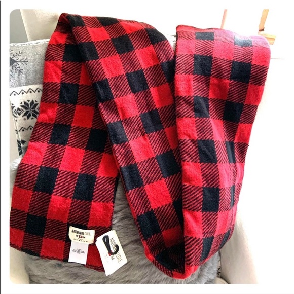 Nathaniel Cole buffalo plaid scarf